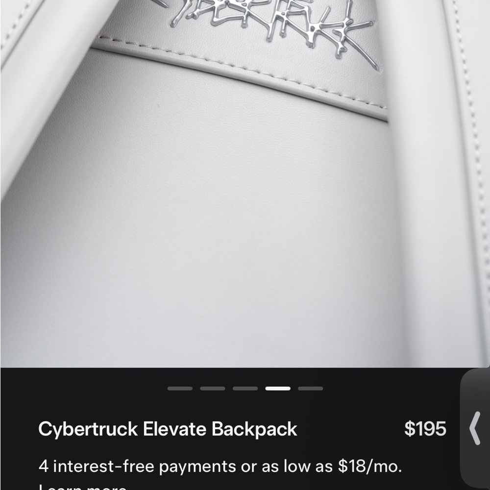 Tesla Cybertruck Elevate Backpack w box - Picture 3 of 5